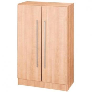 Hammerbacher Matrix Flügeltürenschrank Melaminharzbeschichtete Spanplatte 800 x 420 x 1.270 mm Ahorn