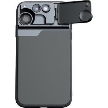 OptiLens 5‑in‑1 pour iPhone 11 Pro + Étui