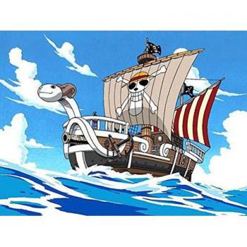 Mosaïque Strass 3D Bateau Pirate