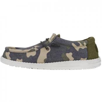 Hey Dude Zapatillas Hombre Modelo Wally Washed Verde Camo