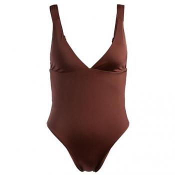 Roxy Silky Island One Piece Swimming Costume - Root Beer - Size: M