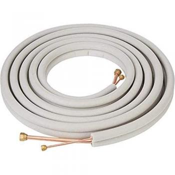 Tubo rame doppio isolamento 5 m 1/4'' x 3/8'' per aria condizionata