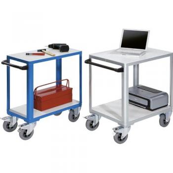 EUROKRAFTpro Industrial Cart, 750mm x 400mm, Light Blue RAL 501