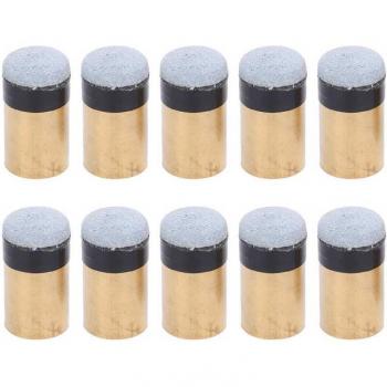 Pool Cue Tip Replacement Screw-On Copper PU Leather