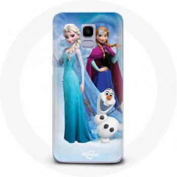 Galaxy A6 2018 Frozen Theme Cover – Anna & Elsa Dual Design