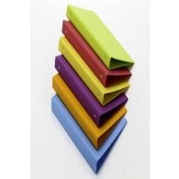 CARPETA 4 ANILLAS 25 MM ROSA PVC FUN COLOR