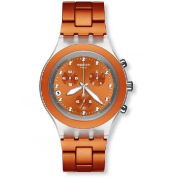 SWATCH Diaphane Full Blooded Orange Chrono SVCK4051AG