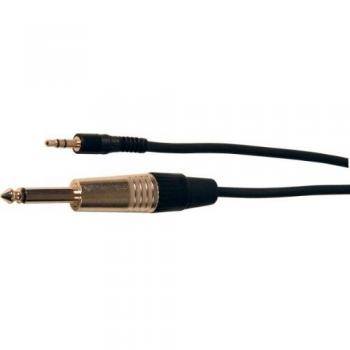 Cordon audio Jack 3,5 mm mâle stéréo / Jack 6,35 mm mâle mono 3 mètres Jaune (Câble Audio)