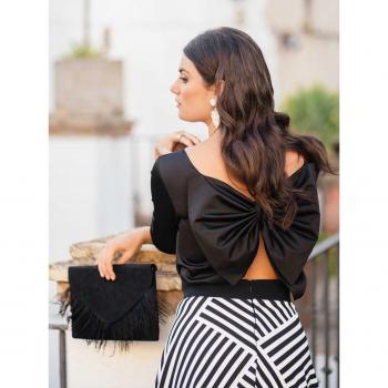 Blusa Blanca con Lazo M.T. 2XL - Mariquita Trasquilá