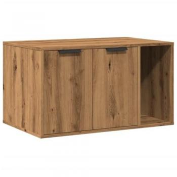 CatBox Elegance Mueble de Arena en Roble Artisian 80x50x45 cm