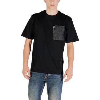 Camisa casual de algodón con detalle de bolsillo a contraste