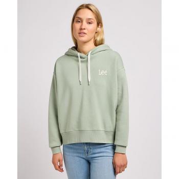 Sudadera con capucha Lee Essential verde mujer - S