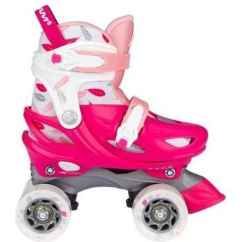 Rollers NIIDJAM Quad Enfant Rose Réglable
