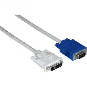 Cable Adaptador VGA a DVI 1.8 metros Gris