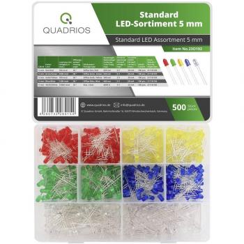 Pack de LEDs couleurs 5 mm Quadrios