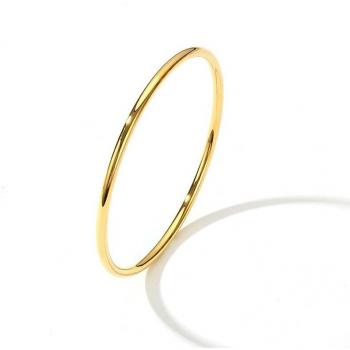 Luxuriöses 3 mm Edelstahl Einfaches Roségold Armband Glasur Schmuck Paar Geschenk