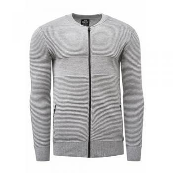 Herren-Strickjacke Rusty Neal – 70 % Polyacryl, 30 % Baumwolle, Grau, Größe L