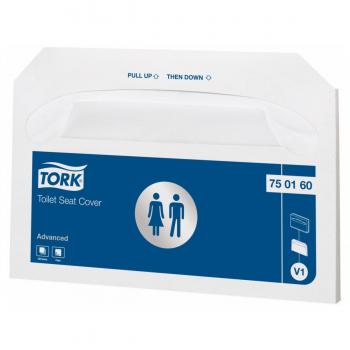 Acoperitoare TORK pentru Toaletă – 380×265 mm, 250 buc (Alb)