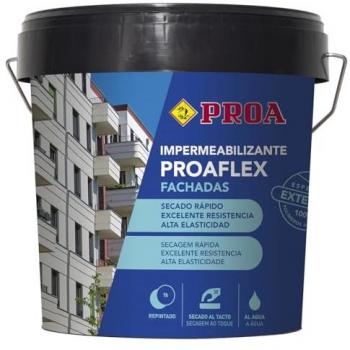 Impermeabilizante elástica para fachadas proaflex proa. antigoteras. oporto. 4l