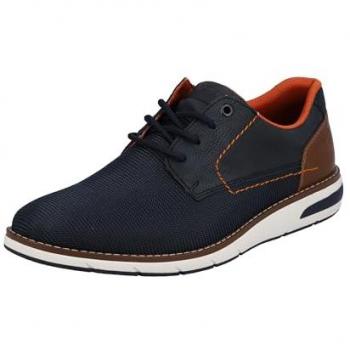 Rieker Herren Freizeitschuh, blau, Gr. 43, mit Ziernaht