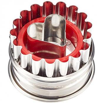 STÄDTER Ausstechform Linzer Herz Ø 4,8 cm Edelstahl