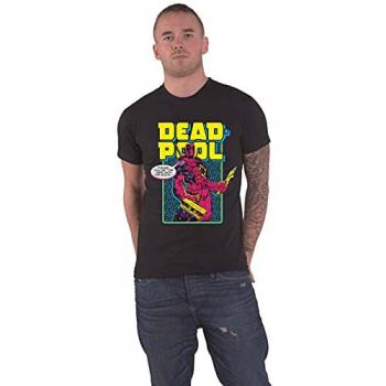 Deadpool Comic Merc T-Shirt – Black, Size S