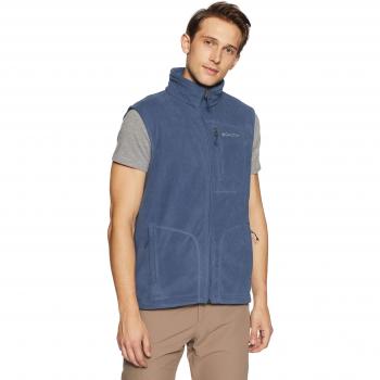 Columbia Homme Gilet Fast Trek Fleece, Polyester, Bleu (Dark Mountain), Taille XXL