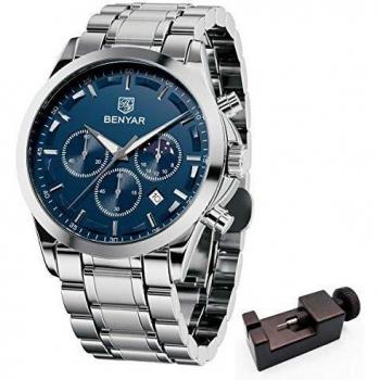 BENYAR Reloj Casual de Hombre con Diseño Deportivo