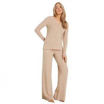 High-Rise Knitted Flared Pants