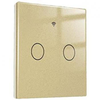 Interruttore da Parete WiFi 86X86 Oro con Pannello Touch