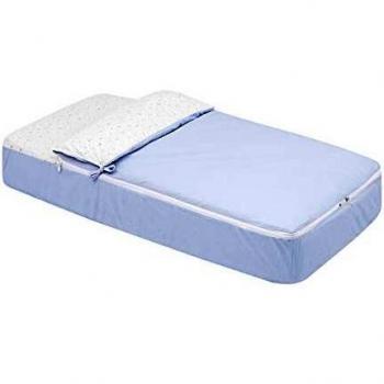 Sacca Piumino in Cotone Ipoallergenico Imbottitura 100% Piuma Vergine Sky Azzurro