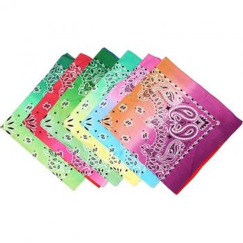 Multicolor Tie Dye Cotton Bandana
