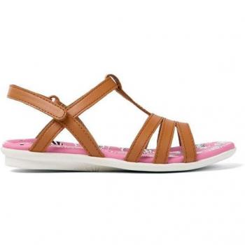 Sandalias de piel para niña Camper con cierre adherente