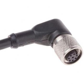 Rs Pro M12 Anschluss Weiblich, 8W, 5m, Kabel mit Stecker, Schwarz