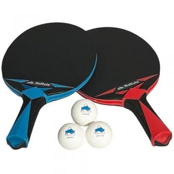 Jeu de raquettes de tennis de table Buffalo Duo extérieur