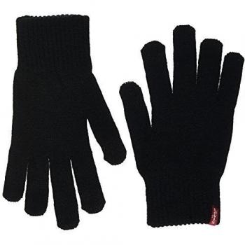 Guantes Levi's Ben Touch Screen, Negro, Talla M para Mujer