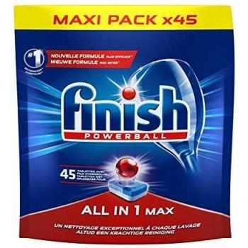 FINISH Lot de 45 tablettes pour Lave vaisselle Tout en 1 Regular - 750 g