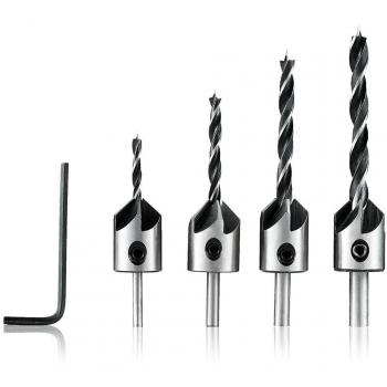 JelBo HSS Carpentry Reamer Chamfer Bits – 3/4‑6 mm