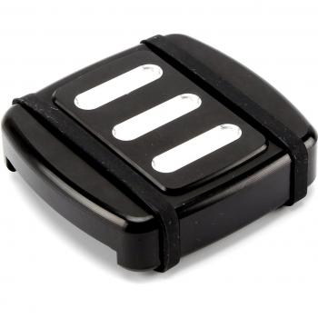 CNC Black Diamond Motorcycle Brake Pedal Pad Cover for Harley Dyna Fat Bob FXDF FXDL1993 Softail FXSTS 1984