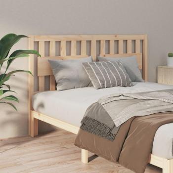 VidaXL Bed Headboard 155.5x4x100 cm Solid Wood Pine