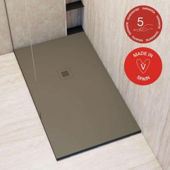Plato de ducha Extraplano Poalgi 80x160 cm - Tundra - Textura Sand