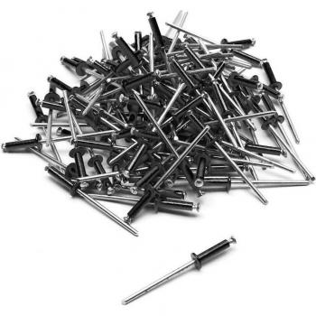 Set von 100 Nummernschild-Rivets Top Plaq