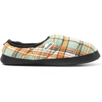 Pantuflas Nuvola verde naranja Acolchadas suela goma