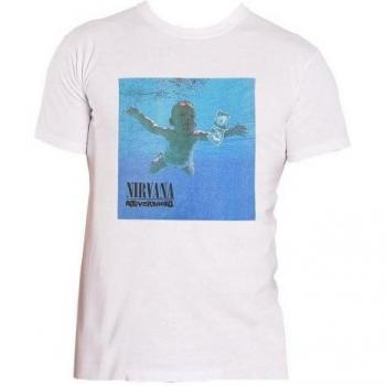 Nirvana Nevermind Album T-Shirt Unisex XXL Blanc