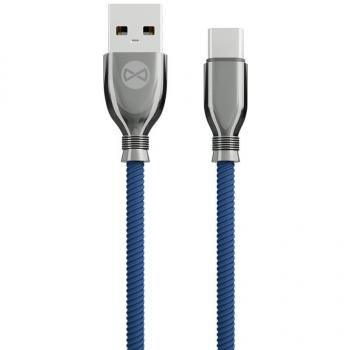 Cavo USB-C Forever Tornado 1,0 m 3A blu navy