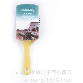 Printed Plastic Air Cushion Massage Comb