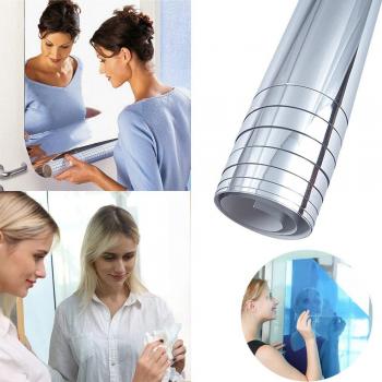 Self-Adhesive Mirror Sticker Waterproof Insulation Film UV Rejection 50x100cm