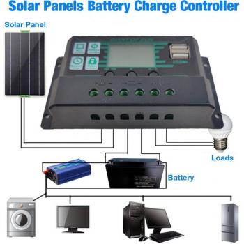 Dual USB Solar Charge Controller 12V/24V MPPT/PWM