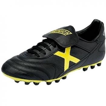 Munich Mundial U25 Black & Yellow Kicking Cleats UK 10 Unisex