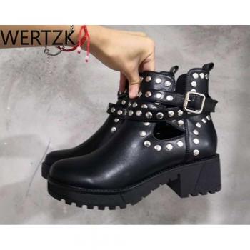 Botas Cortas de Invierno con Remaches